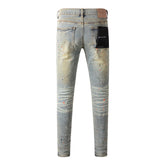 Purple Brand Jeans Pure Cotton High Street Trend